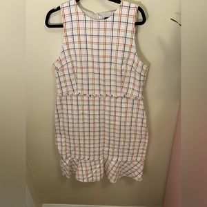 J. Crew Multicolor Houndstooth Dress